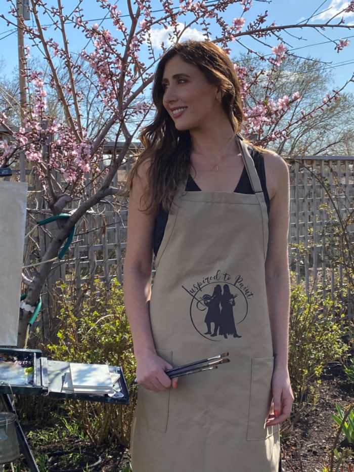 Inspired to paint apron