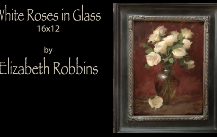 Painting White Roses in Glass Elizabeth Robbins