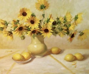 Elizabeth Robbins Sunflowers and Lemons