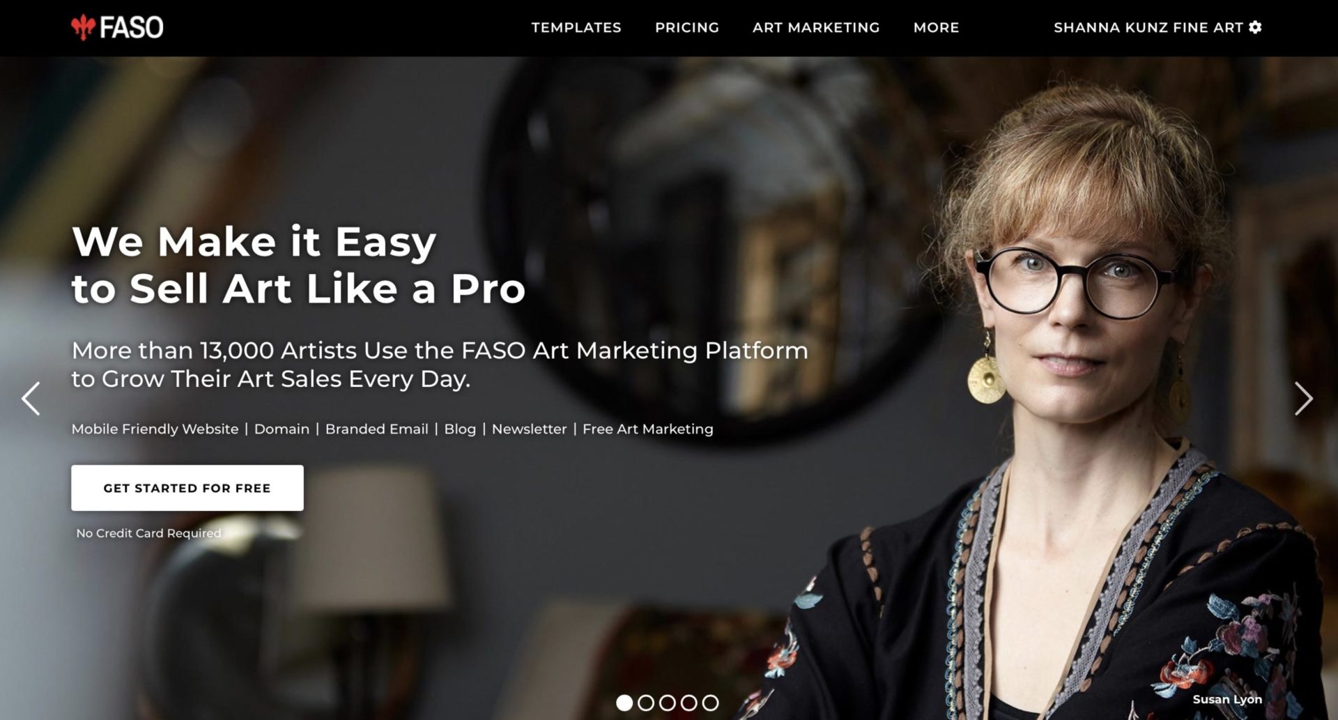 Faso Online Homepage