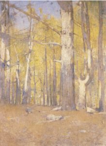 Emil Carlsen Trees in Autumn