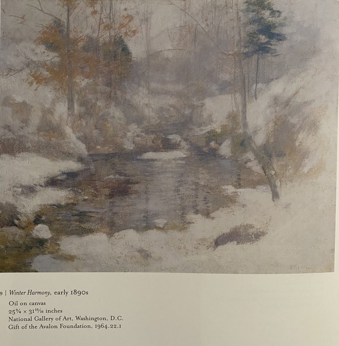 Winter Harmony, JH Twachtman, early 1890's