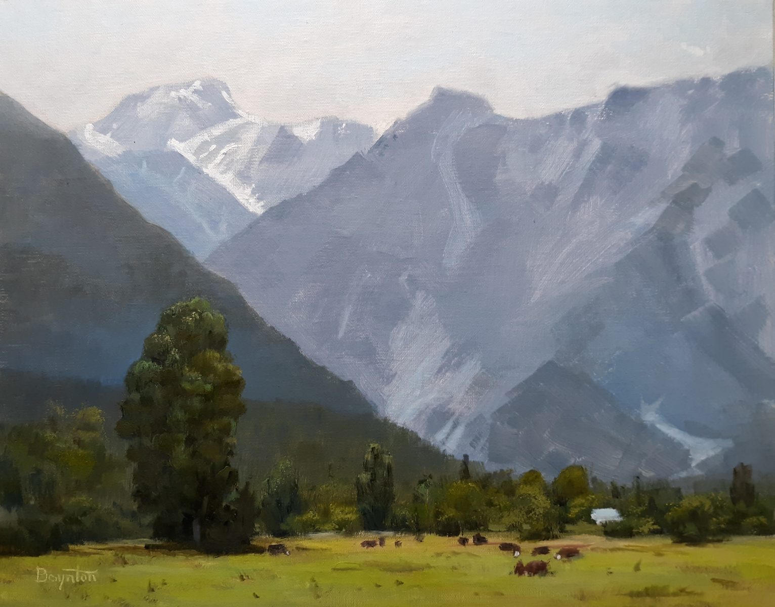 Mount Tasman, New Zealand 11×14, 2020