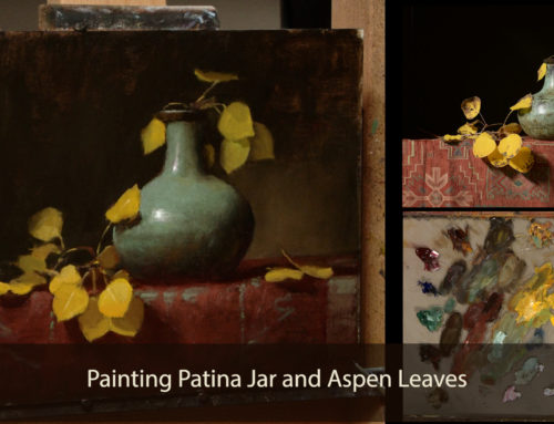 Preview: Painting Patina Jar with Aspen Leaves with Elizabeth Robbins