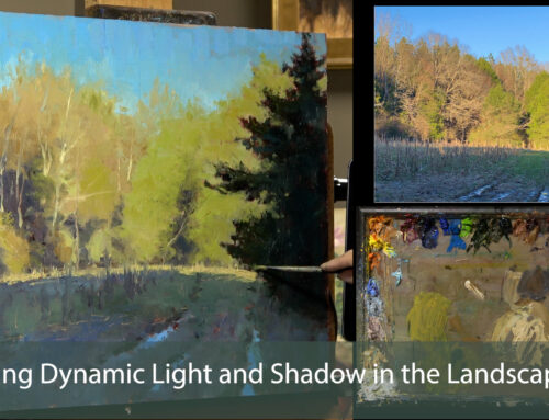 Time-lapse Painting Dynamic Light and Shadow in the Landscape