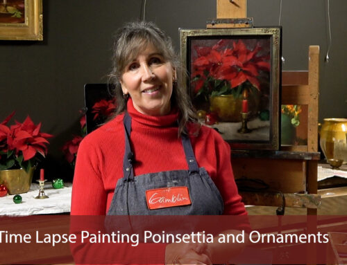 Time-lapse Painting Poinsettia and Ornaments with Elizabeth Robbins
