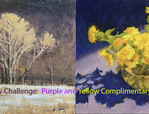 Monthly Challenge: Complimentary Palette – Purple and Yellow